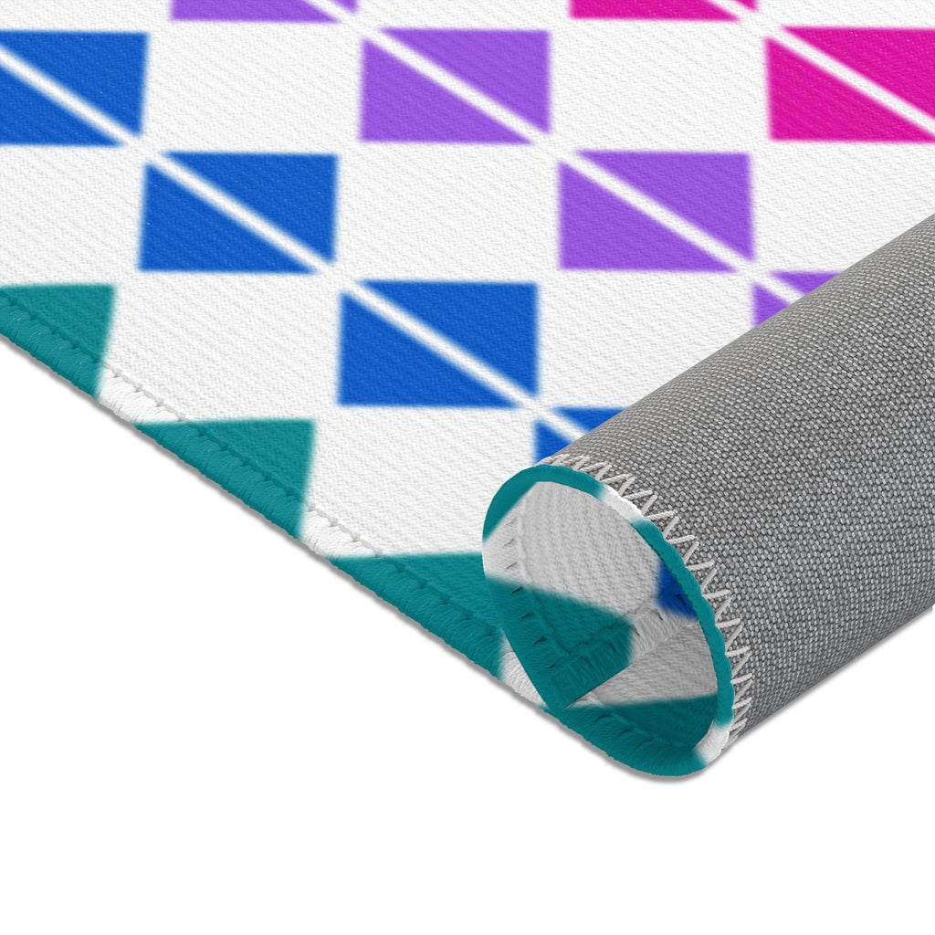 Rainbow Geo Printed Area Rugs