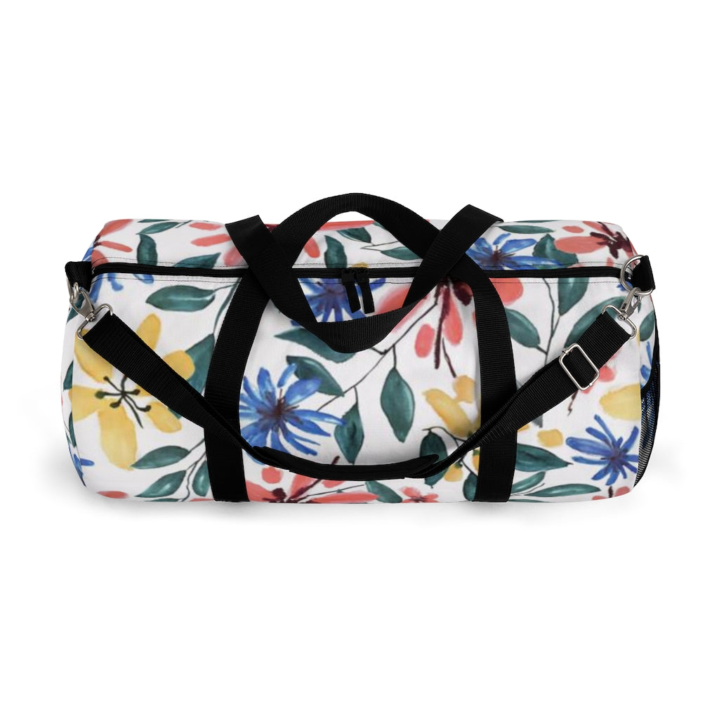 Floral Watercolor Printed Duffel Bag