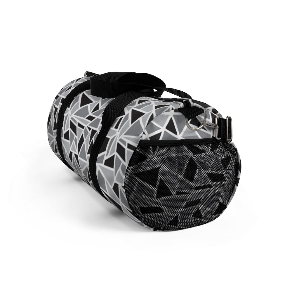 Black & White Geo Printed Duffel Bag