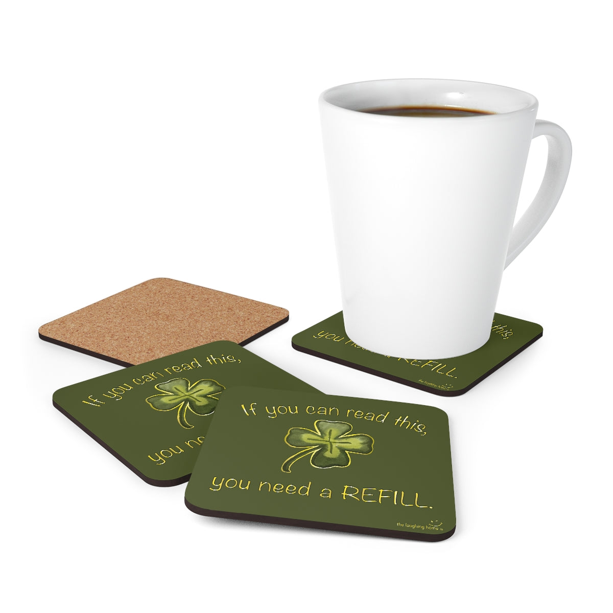 You Need a REFILL Corkwood Coaster Set of 4