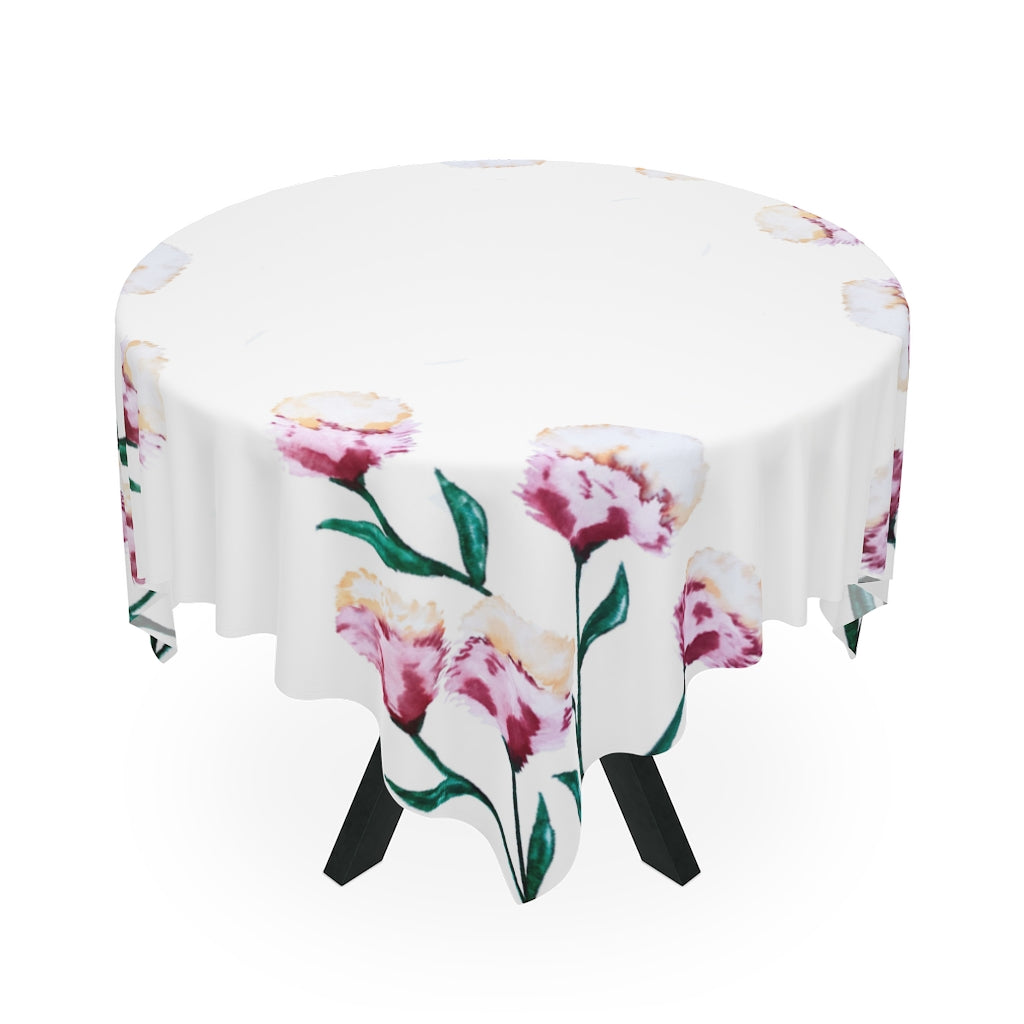 Watercolor Flower Printed Table Cloth