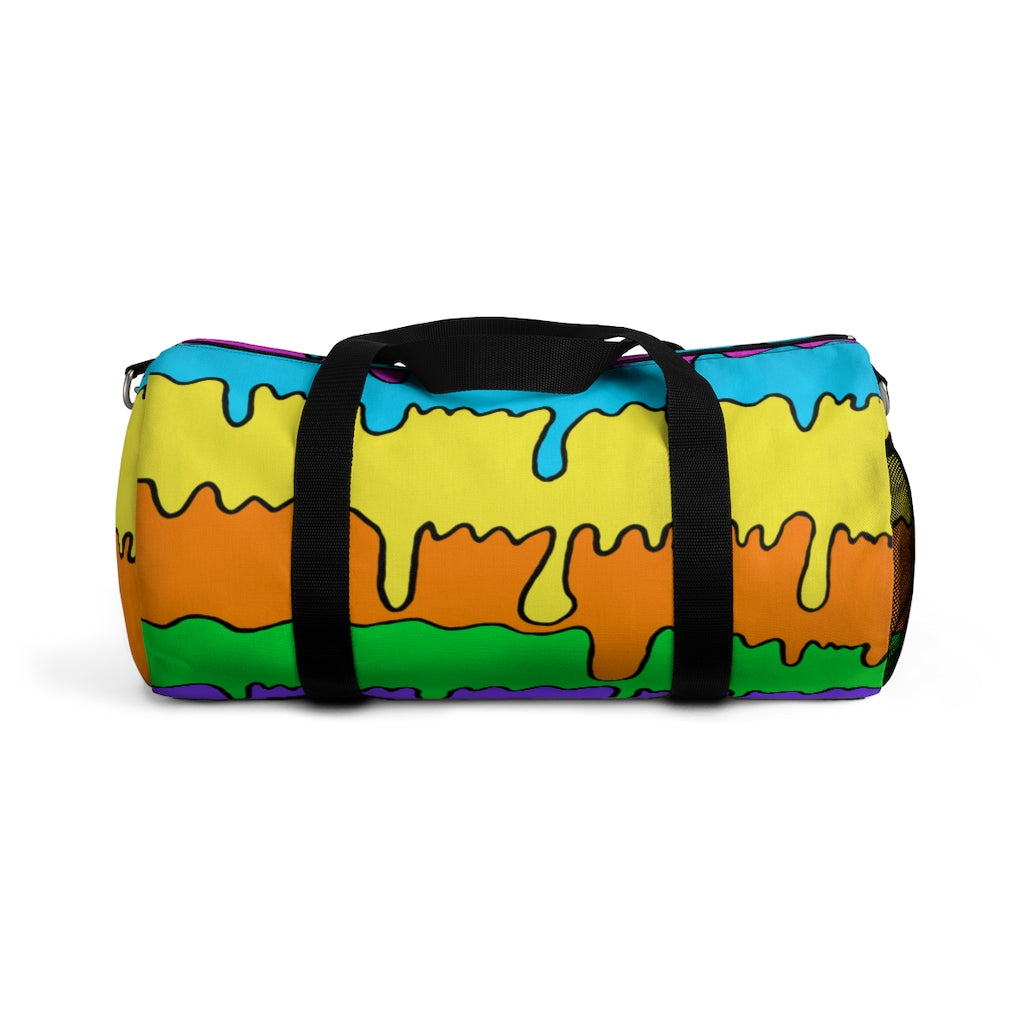 Drip Stripe Printed Duffel Bag