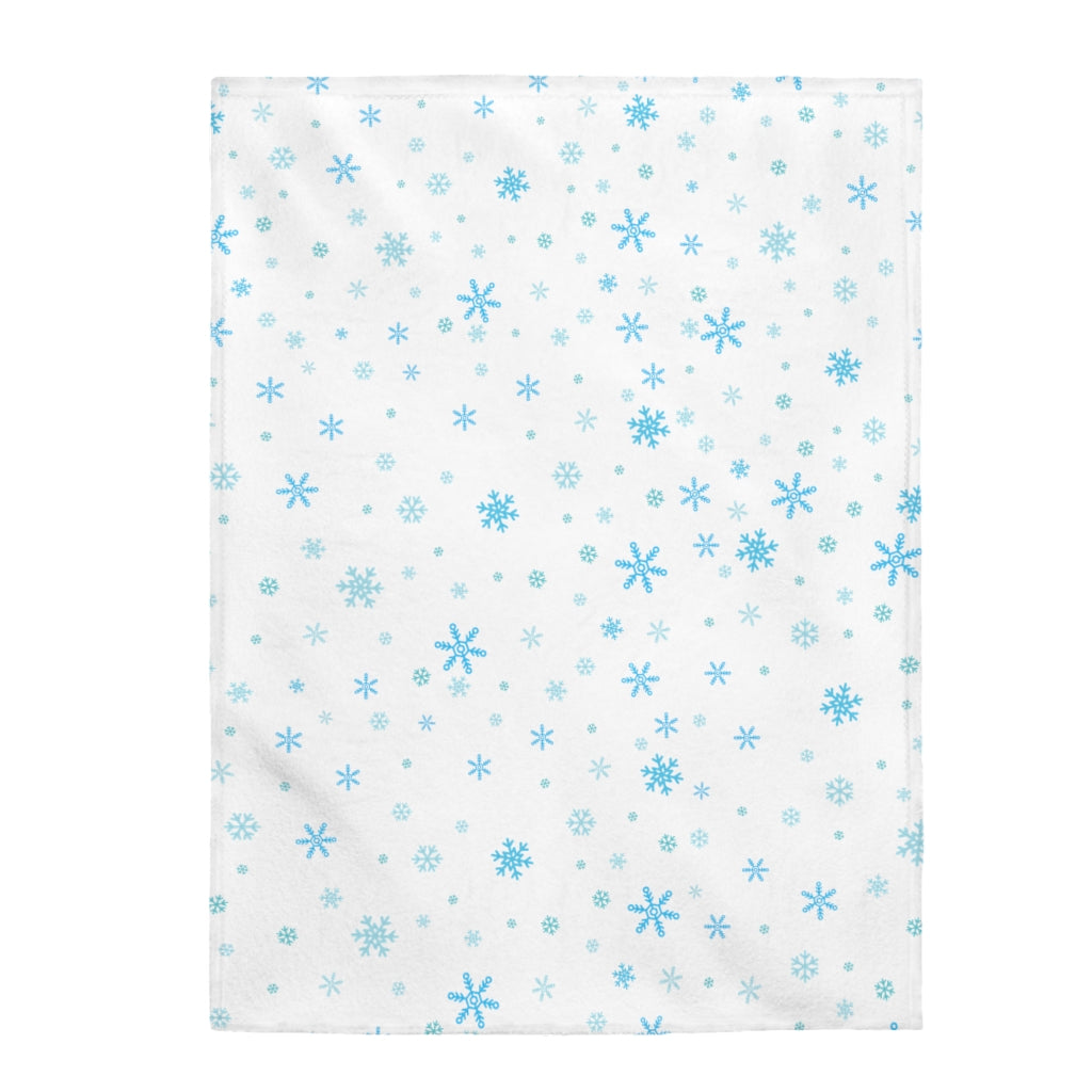 Let it Snow Velveteen Plush Blanket
