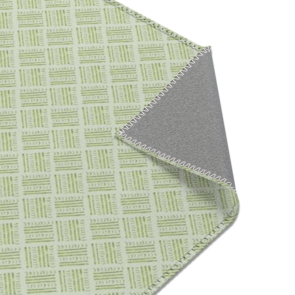 Watercolor Basketweave Printed Area Rugs