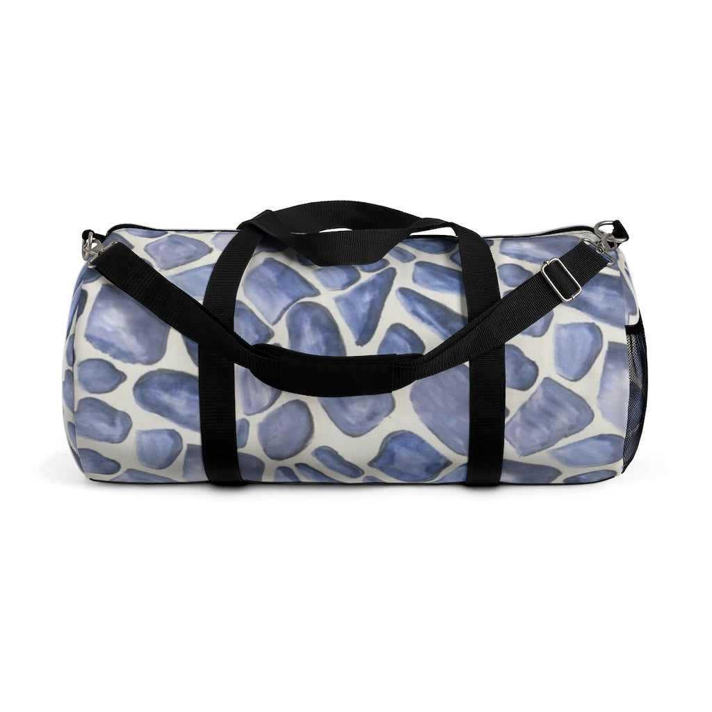 Blue Giraffe Printed Duffel Bag