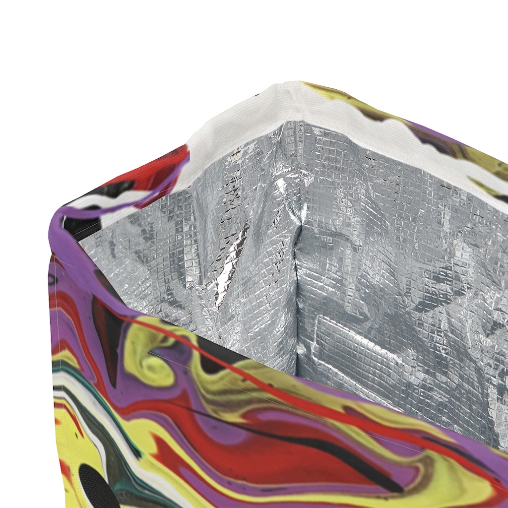 Abstract Art Printed Polyester Lunch Bag