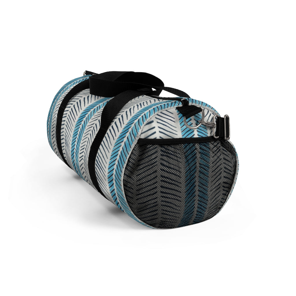 Painted Herringbone Printed Duffel Bag