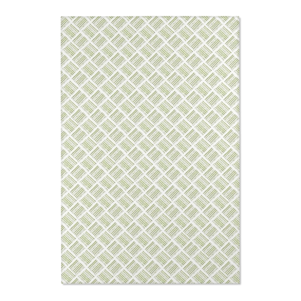 Watercolor Basketweave Printed Area Rugs