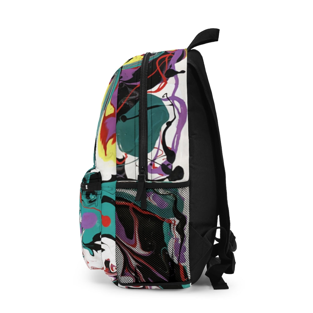 Abstract Art Printed Backpack (Made in USA)