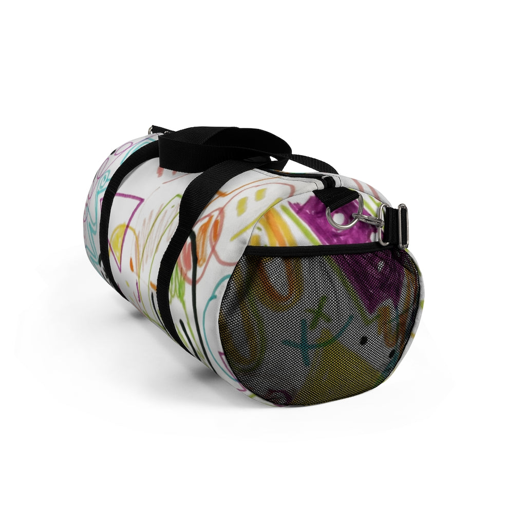 Graffiti Printed Duffel Bag