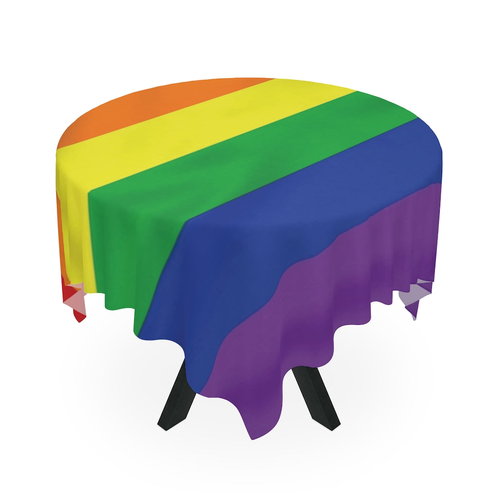Rainbow Pride Flag Printed Table Cloth