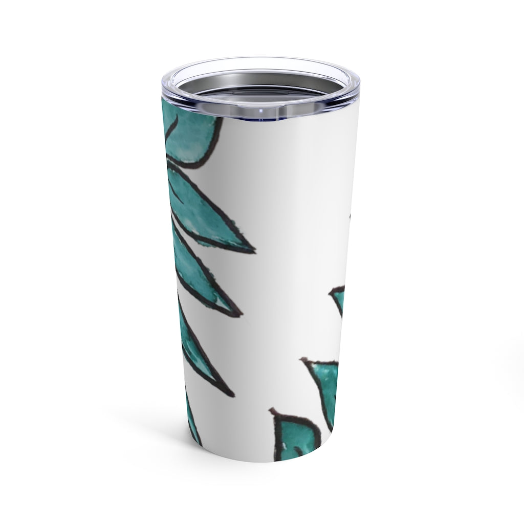Tropical Palm Leaf Printed Tumbler 20oz