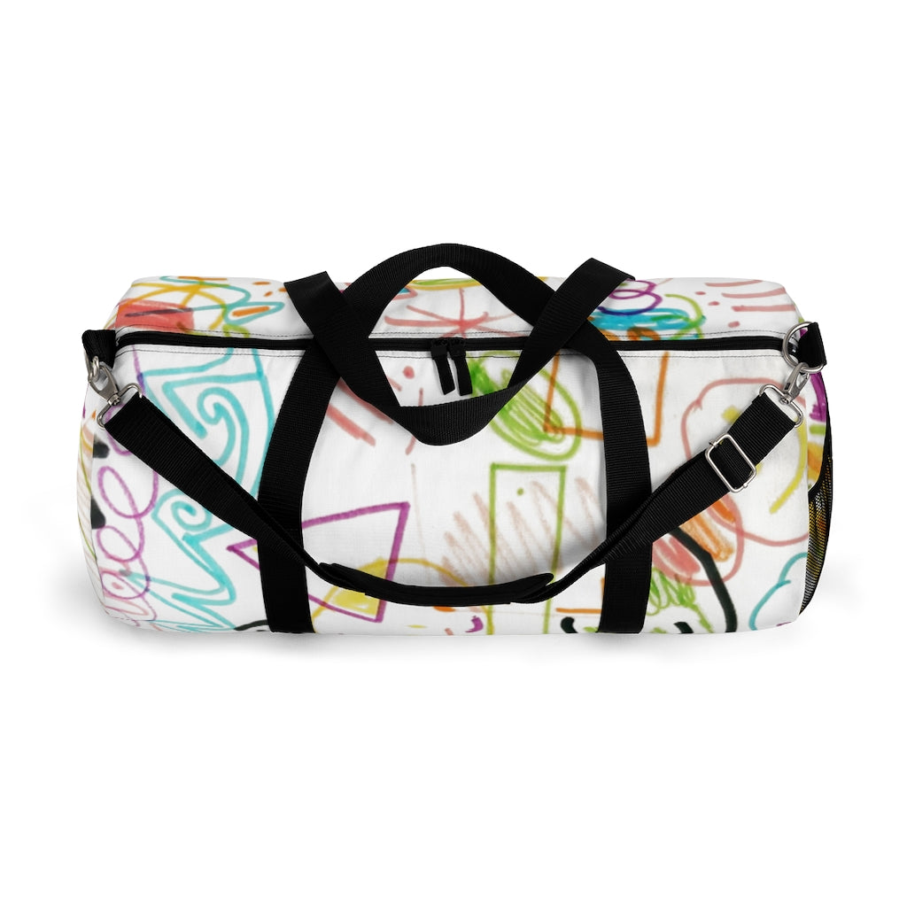 Graffiti Printed Duffel Bag