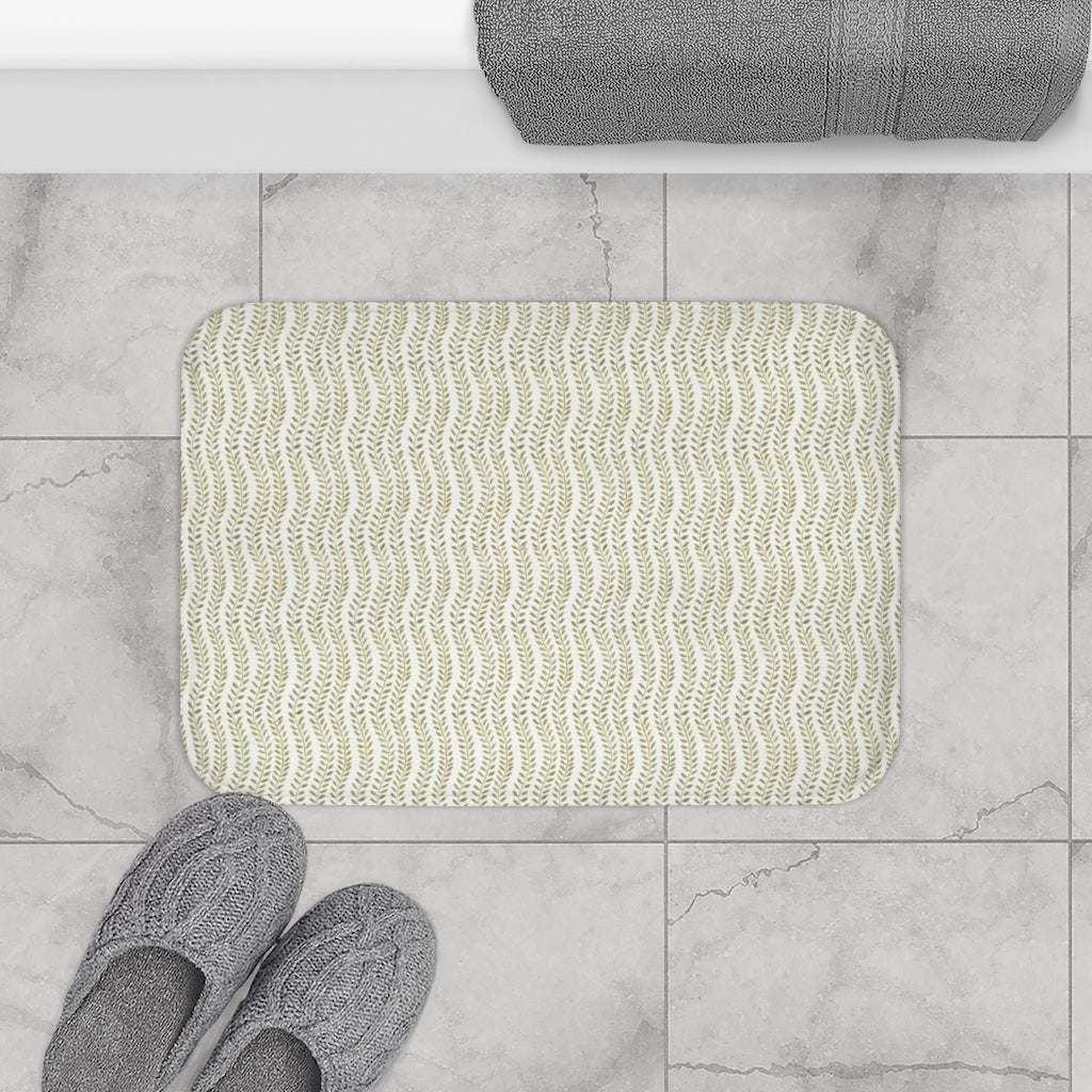 Spring Vine Leaves Bath Mat
