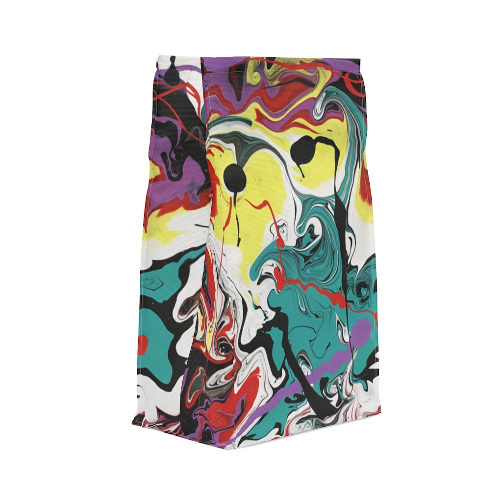 Abstract Art Printed Polyester Lunch Bag
