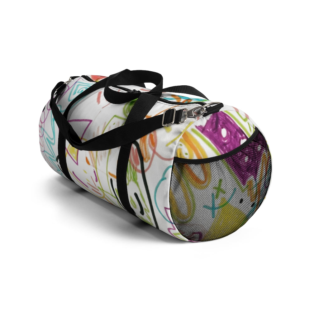 Graffiti Printed Duffel Bag