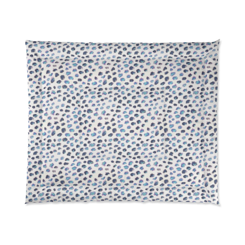 Blue Cheetah Comforter