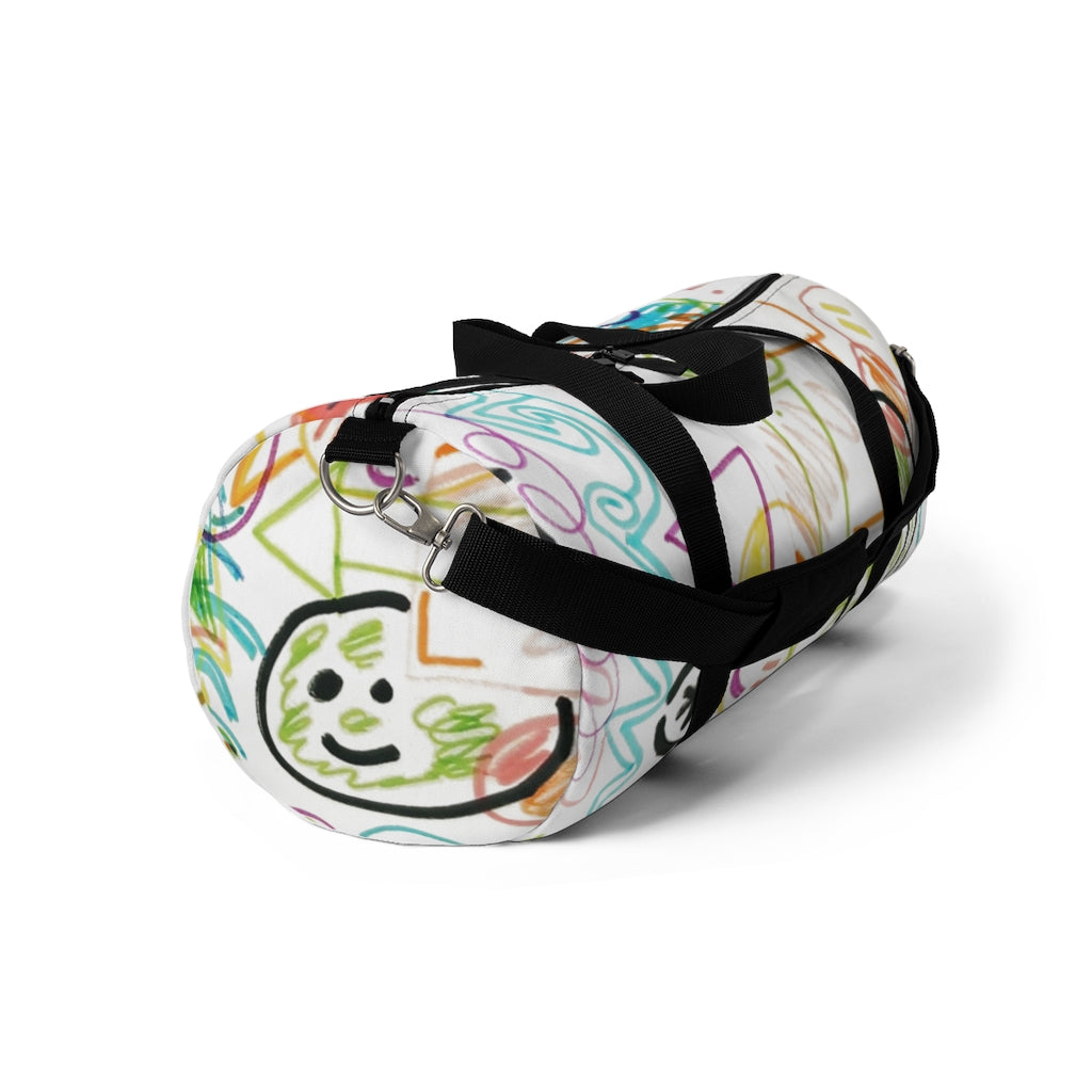 Graffiti Printed Duffel Bag