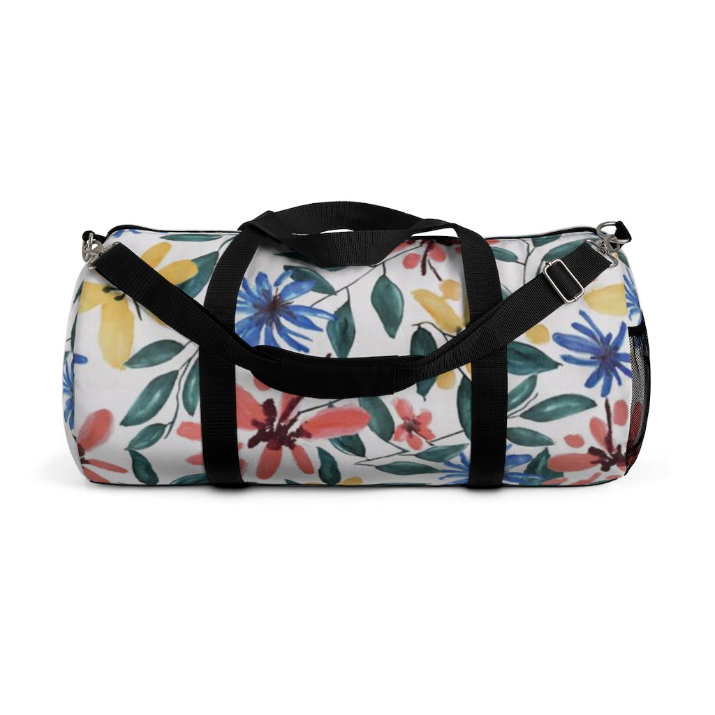 Floral Watercolor Printed Duffel Bag