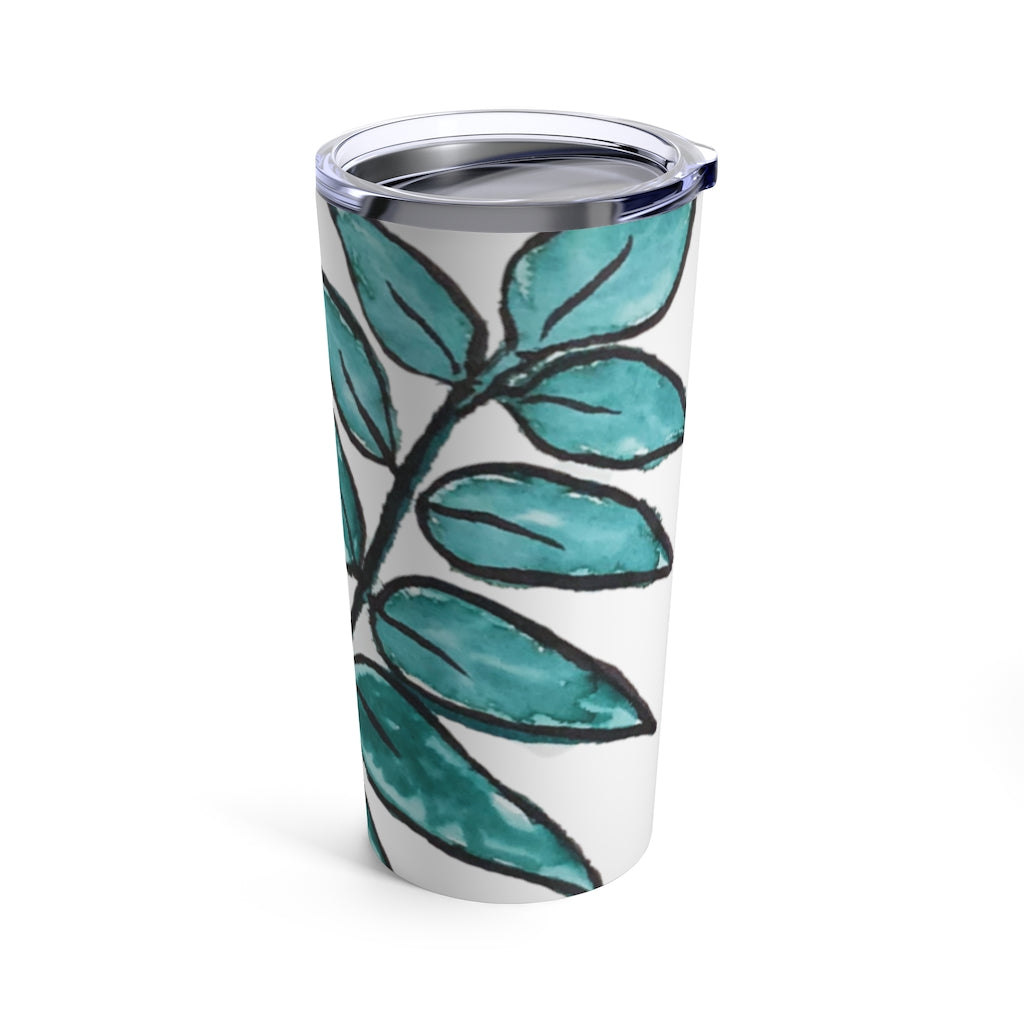 Tropical Palm Leaf Printed Tumbler 20oz