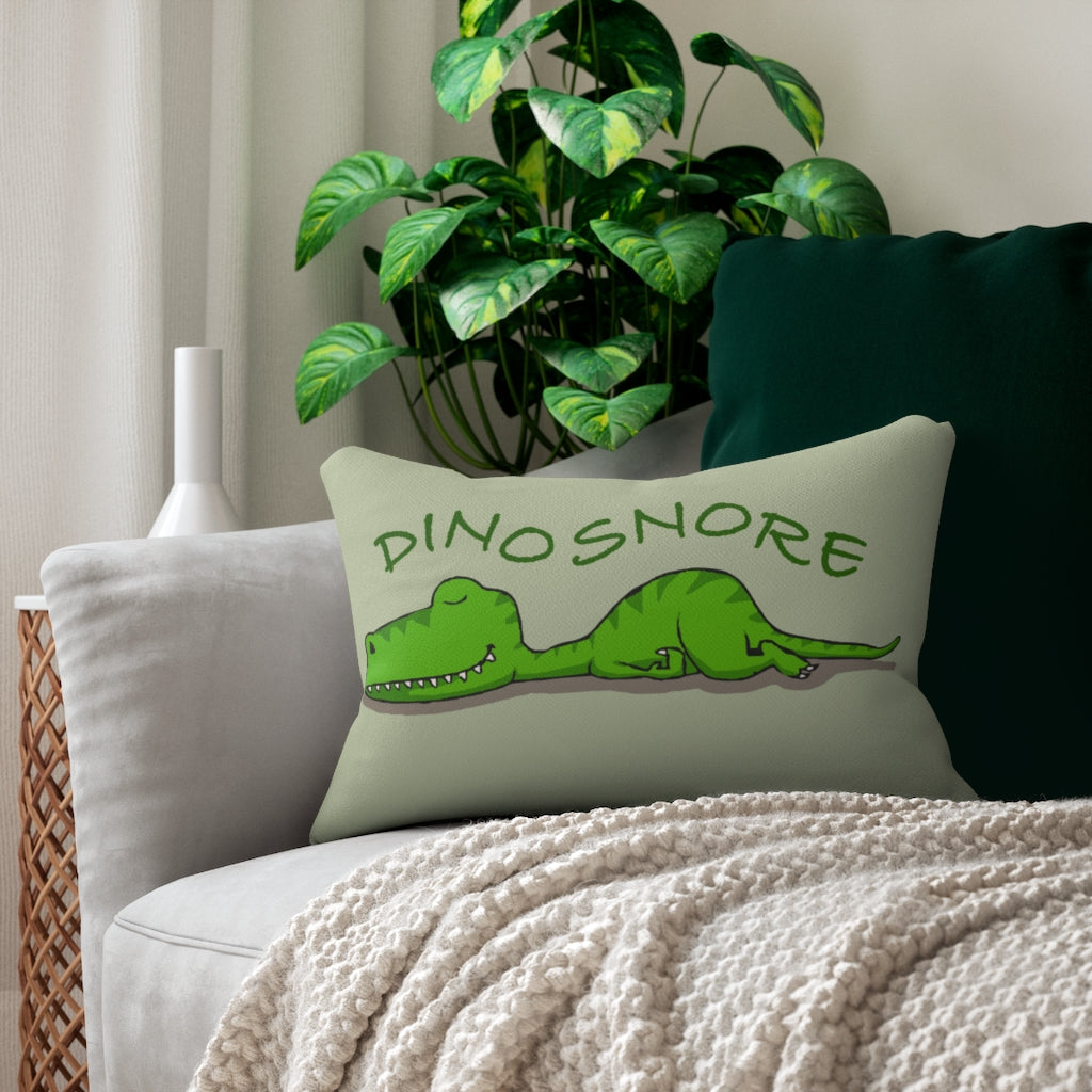 DinoSnore Spun Polyester Lumbar Pillow 20"x14"