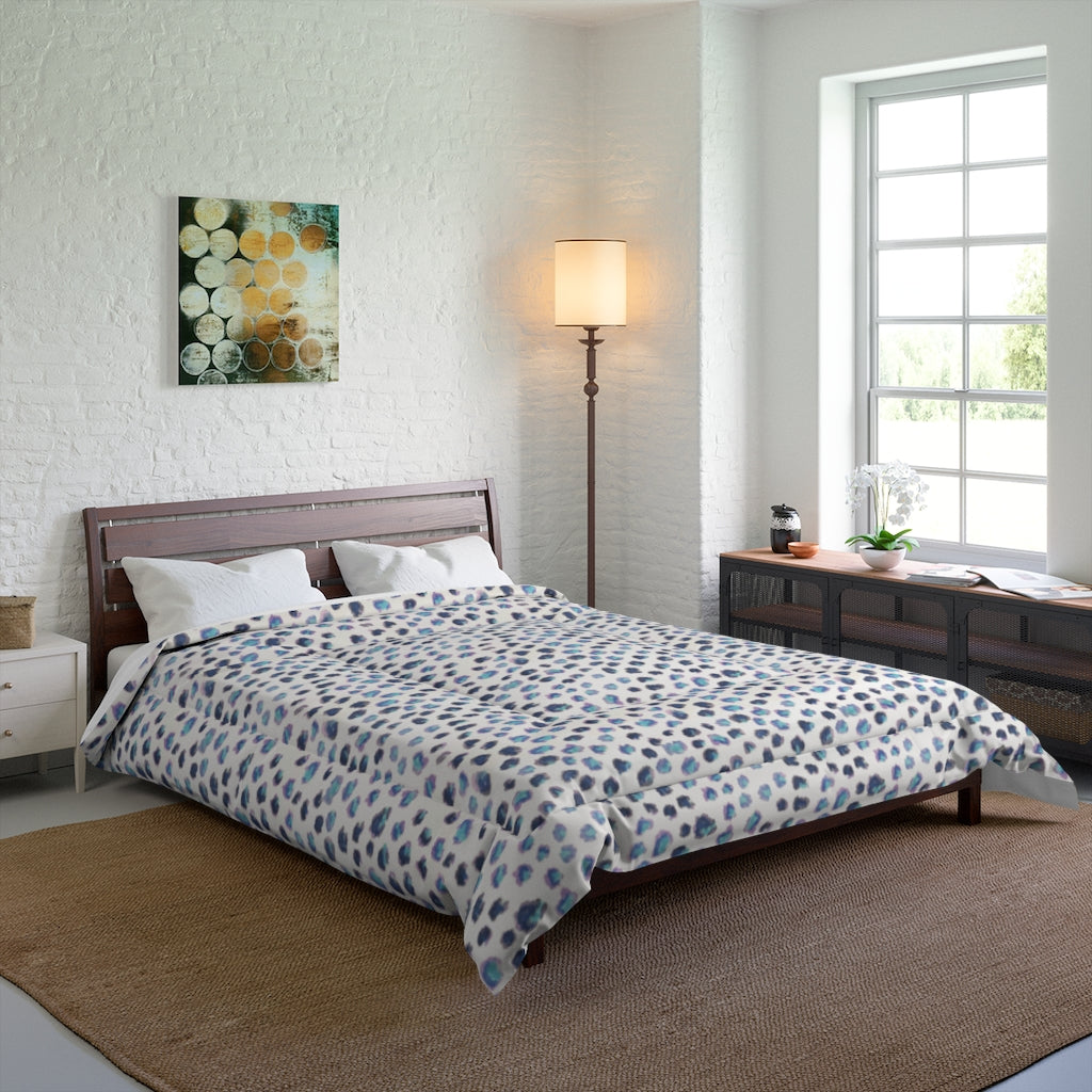Blue Cheetah Comforter