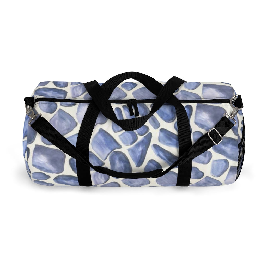 Blue Giraffe Printed Duffel Bag