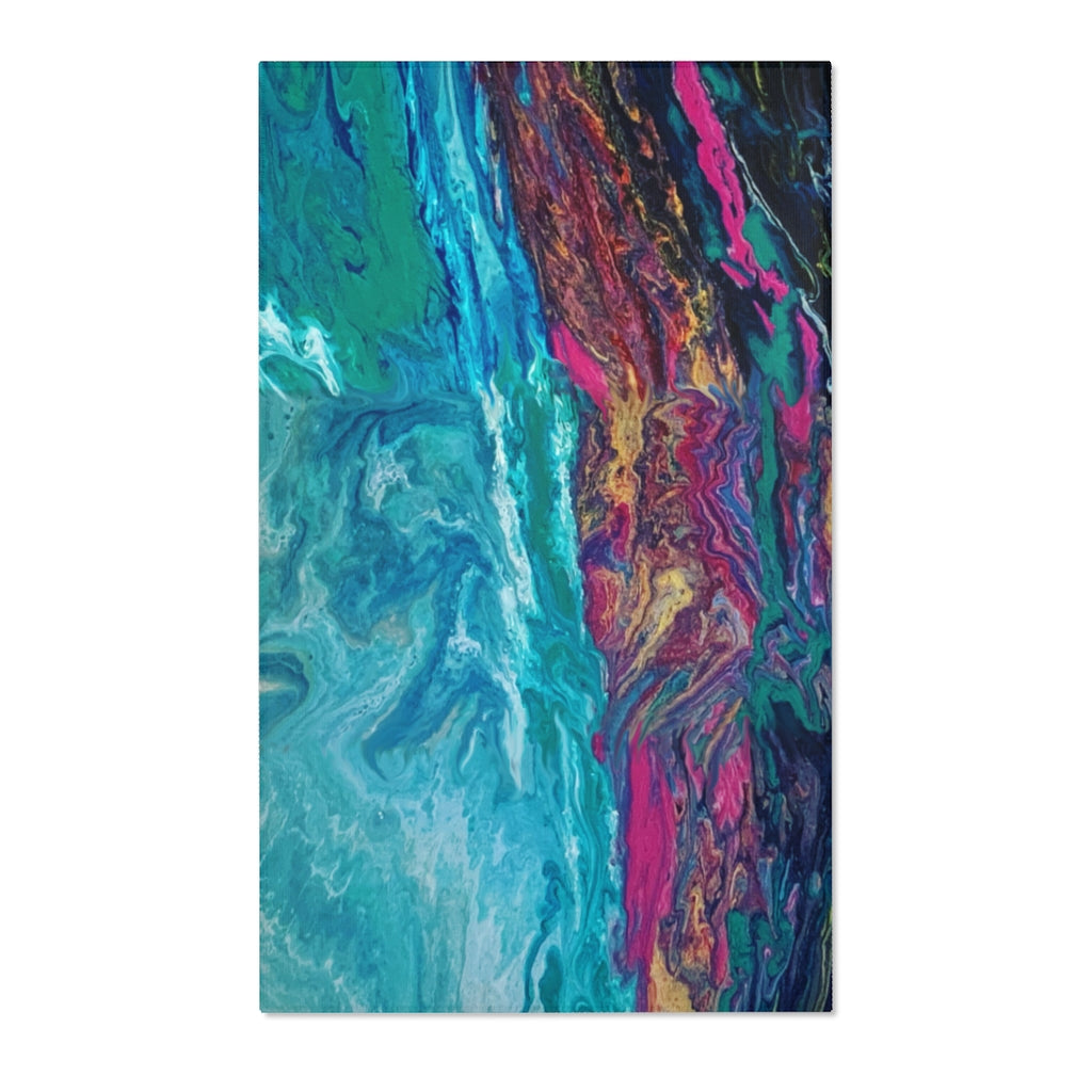 Abstract Landscape Printed Area Rugs
