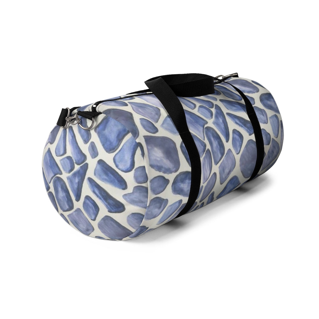 Blue Giraffe Printed Duffel Bag