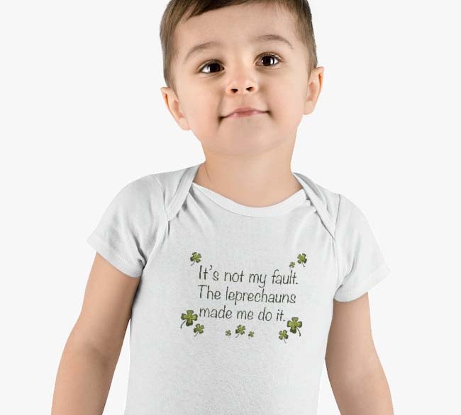 It's not my fault Baby Short Sleeve Onesie®