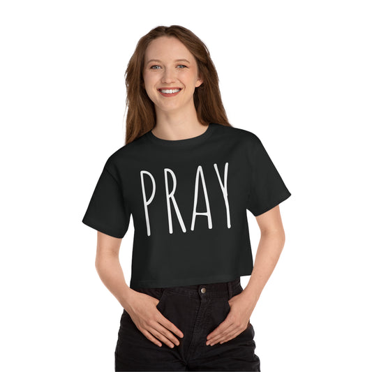 PRAY Champion Women's Heritage Cropped T-Shirt