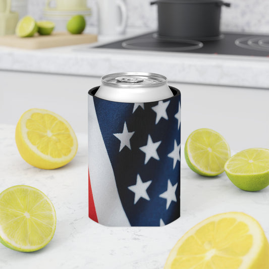 American Flag Can Cooler