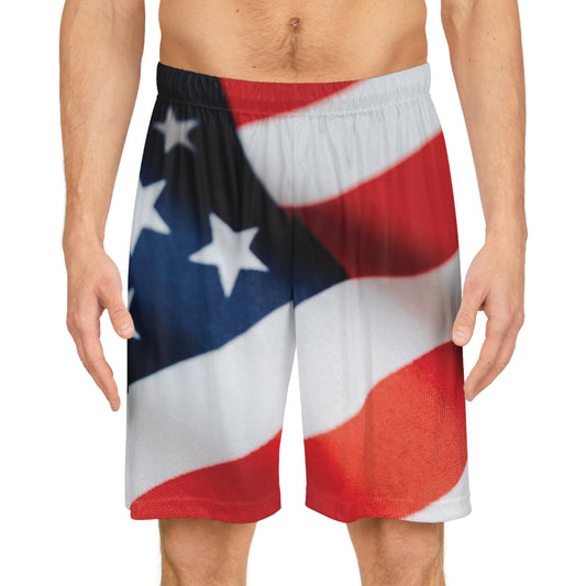 American Flag Basketball Shorts (AOP)