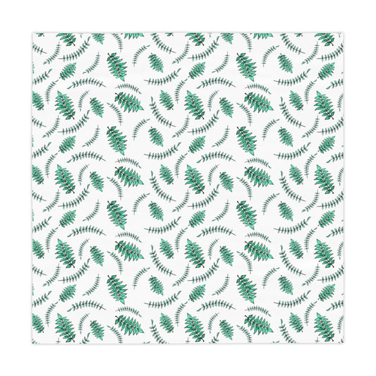 Watercolor Palm Leaves Printed Table Cloth