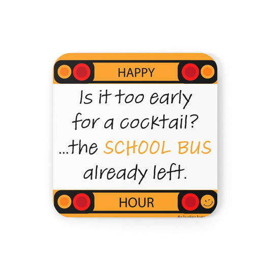 Too Early for a Drink? Corkwood Coaster Set of 4