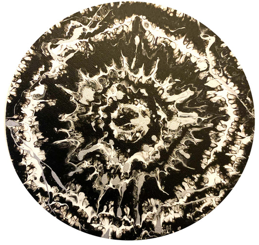 Original Painting, Abstract Acrylic on canvas 12” ROUND