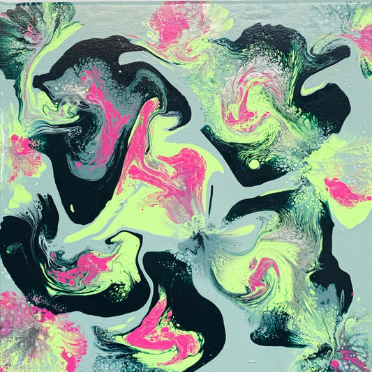 Original Painting, Abstract Acrylic on canvas 12” x 12”