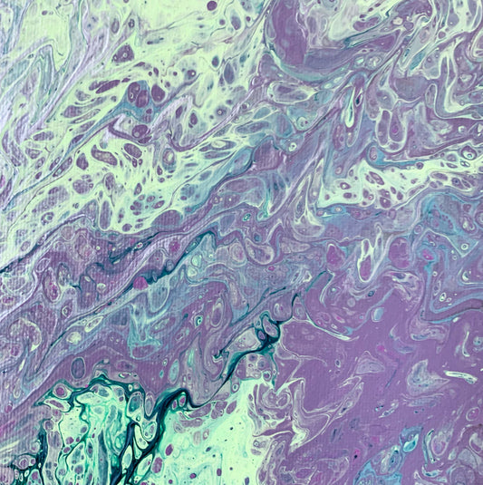 Original Painting, Abstract Acrylic on canvas 12” x 12”