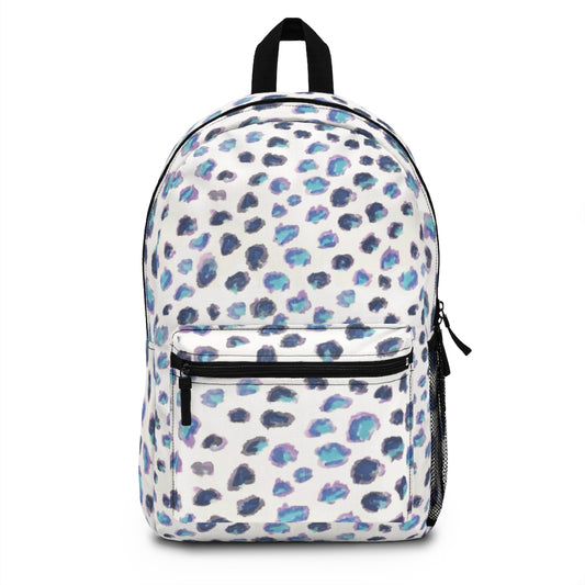 Blue Cheetah Printed Backpack (Made in USA)