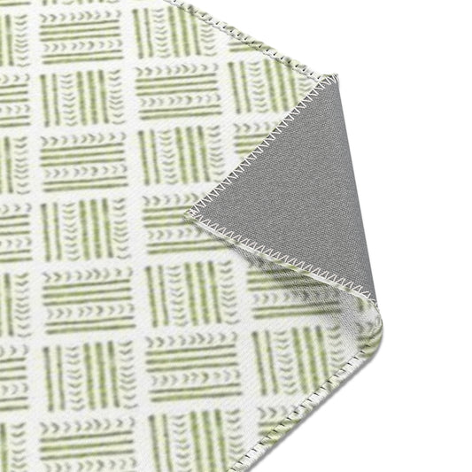 Watercolor Basketweave Printed Area Rugs