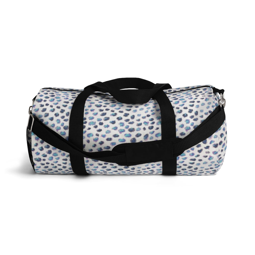 Blue Cheetah Printed Duffel Bag