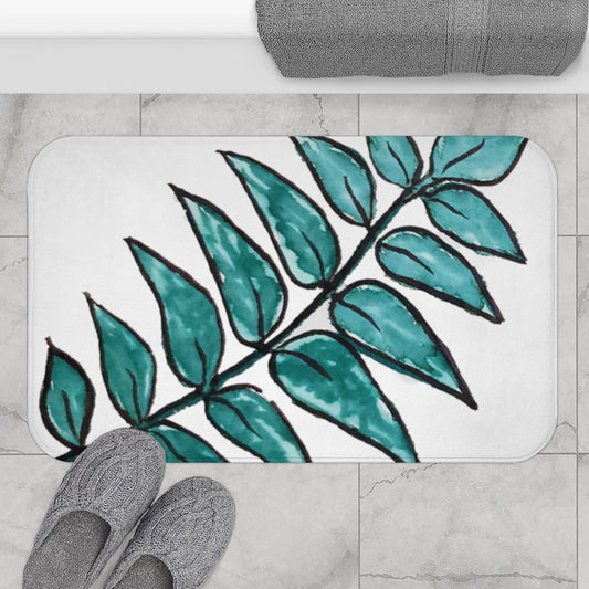 Large Palm Leaf Bath Mat