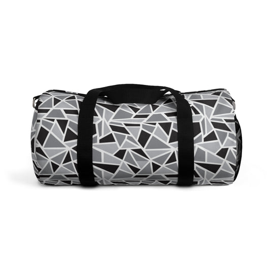 Black & White Geo Printed Duffel Bag