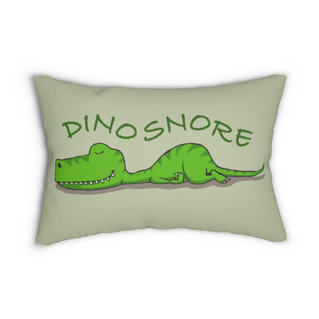 DinoSnore Spun Polyester Lumbar Pillow 20"x14"