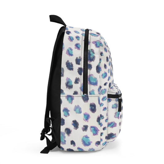 Blue Cheetah Printed Backpack (Made in USA)