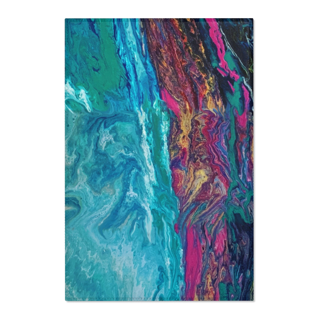 Abstract Landscape Printed Area Rugs