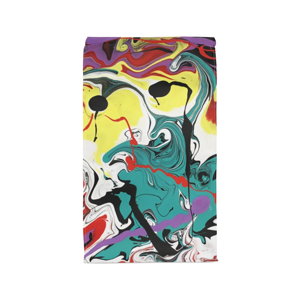 Abstract Art Printed Polyester Lunch Bag