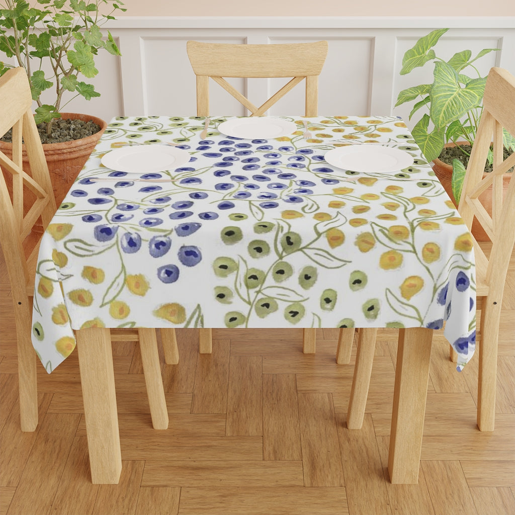 Watercolor Floral Printed Table Cloth