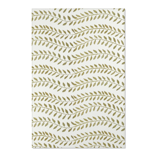 Spring Vine Leaves Printed Area Rugs
