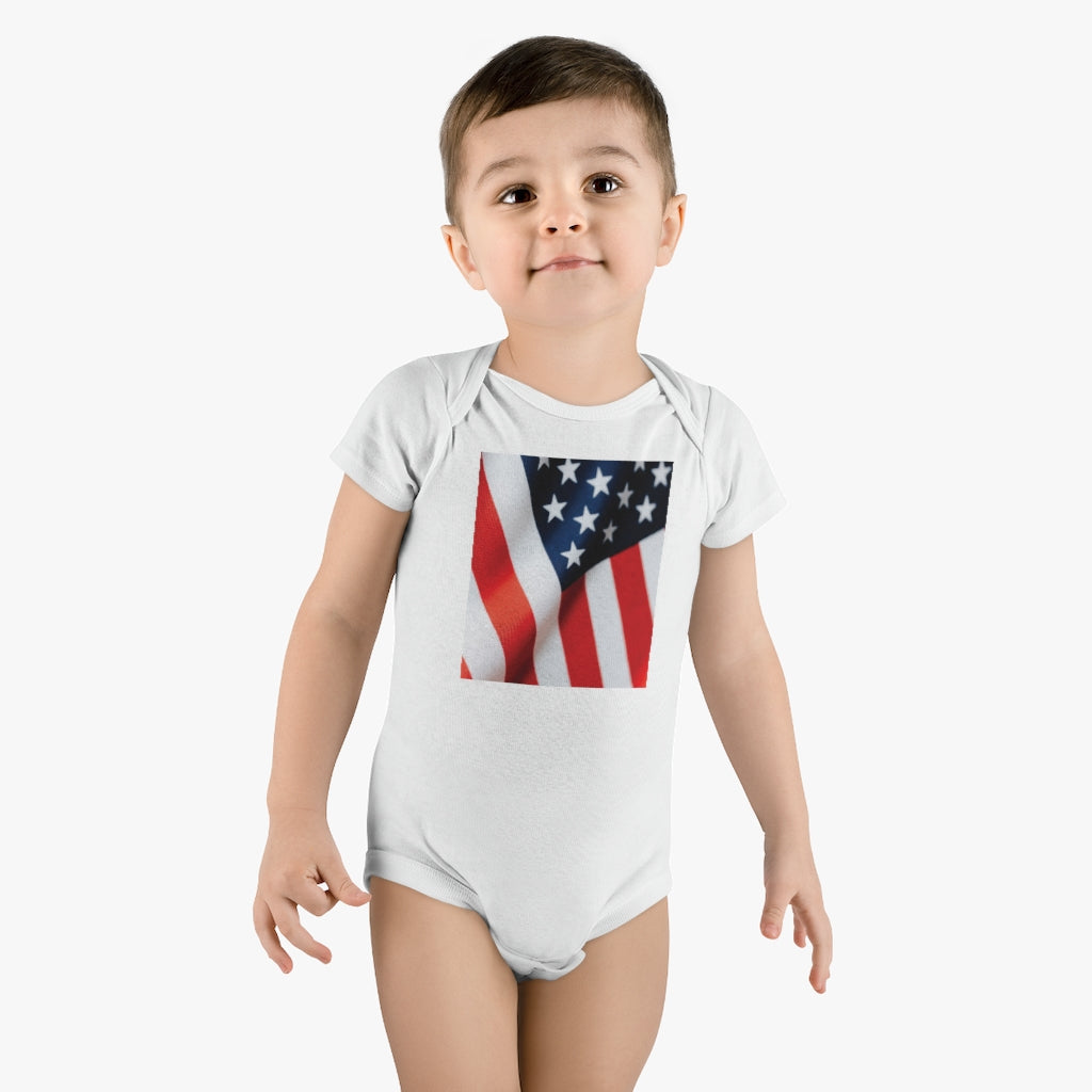 American Flag Baby Short Sleeve Onesie®
